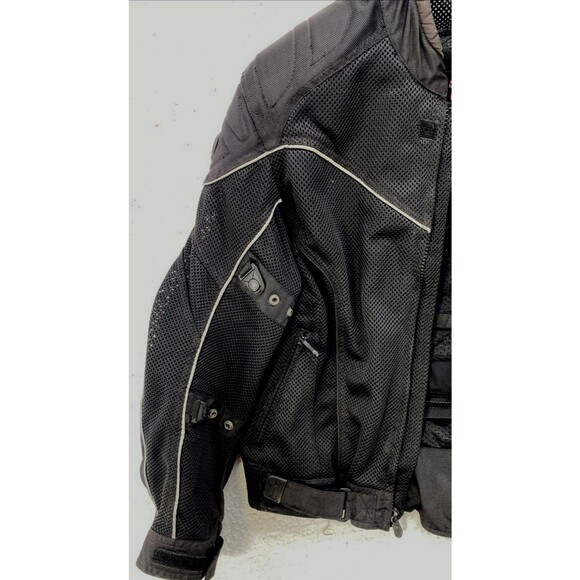 Tourmaster Intake Motorcycle Jacket Mens Size Large 44 Coat Black CE Protector - Picture 5 of 16